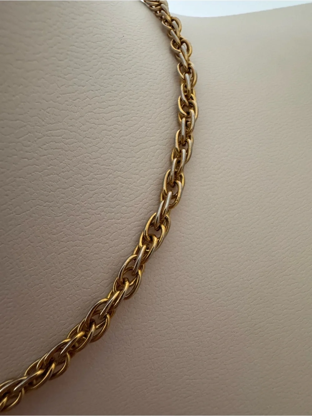 CHANEL Gold-Tone CC Logo Necklace with Clear Crystals